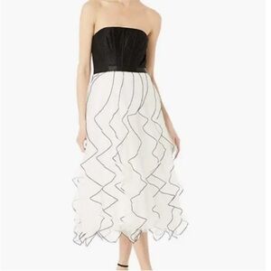BCBG Strapless Ruffled Dress NEW WITH TAGS